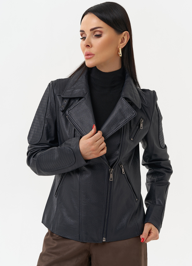 Куртка косуха из натуральной кожи модель № 10636 универмаг малина