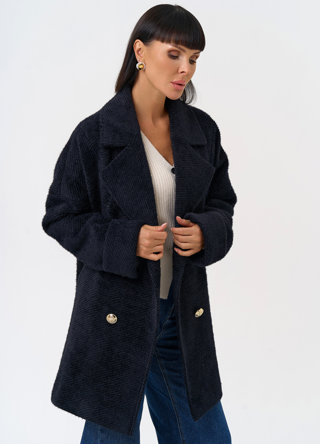 Женское полупальто с английским воротником модель № 31484 универмаг малина