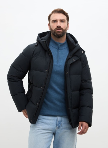 Мужской пуховик с капюшоном 