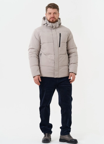 Зимний пуховик с капюшоном