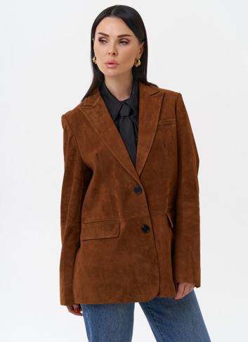 Женский замшевый жакет