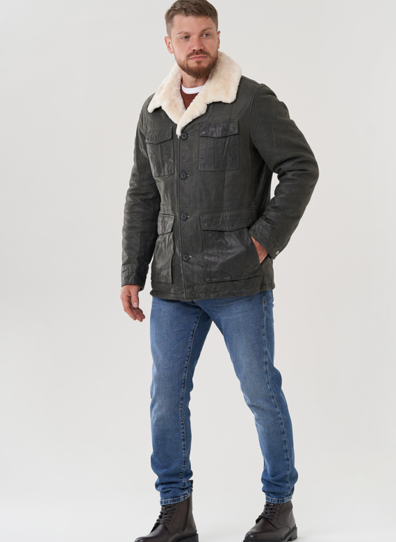 Куртка мужская из натуральной кожи 